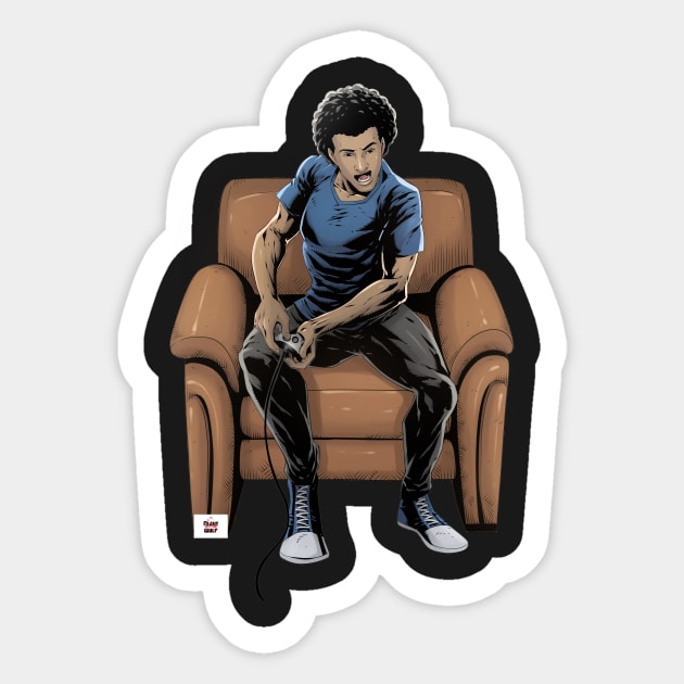 Black Gamer Sticker by Nightwulf29